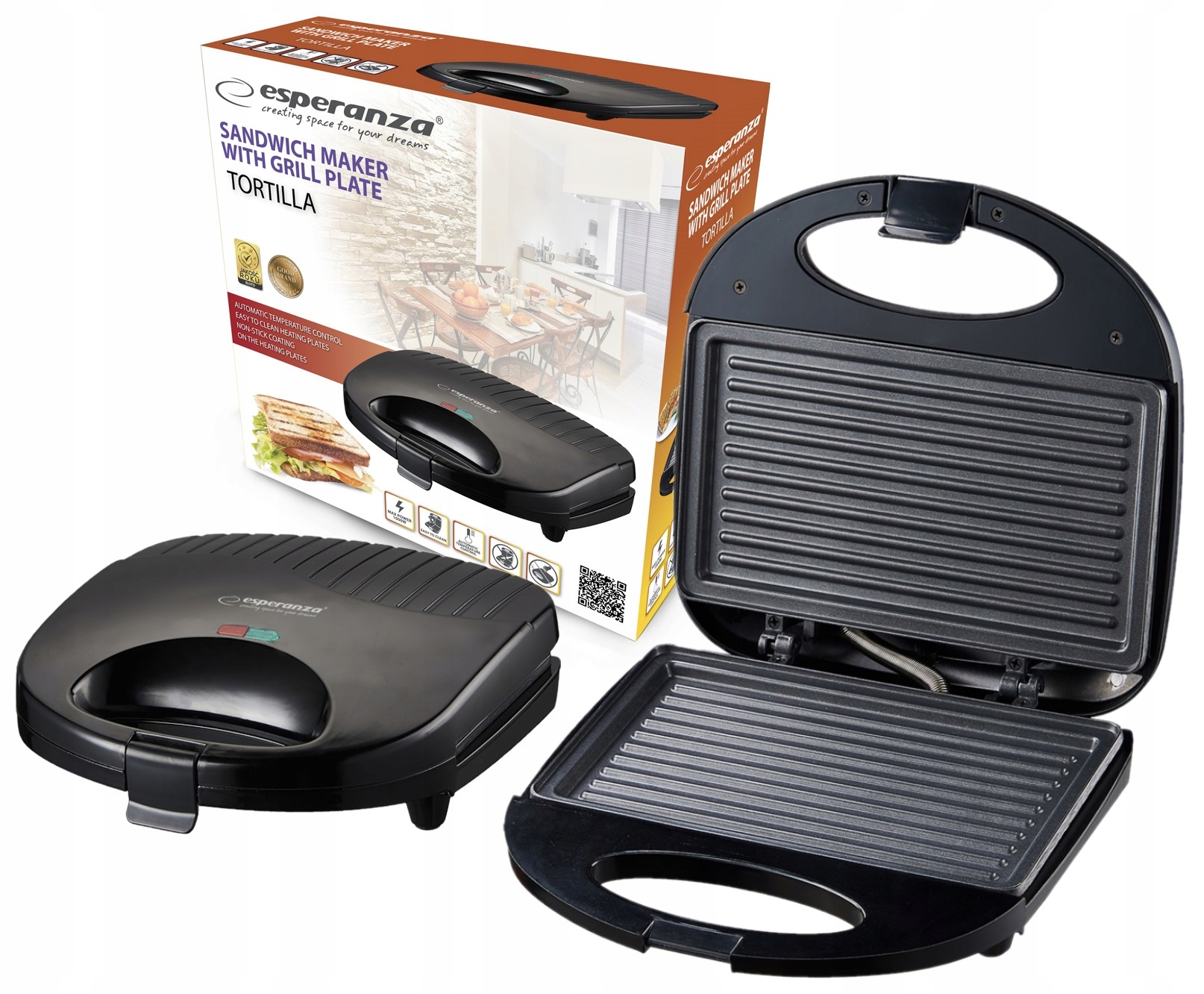 

Toster Opiekacz Typ Grill Do Kanapek Panini 1000W