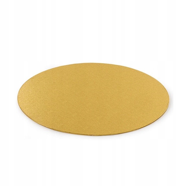 

Podkład sztywny pod tort złoty 32cm Decora