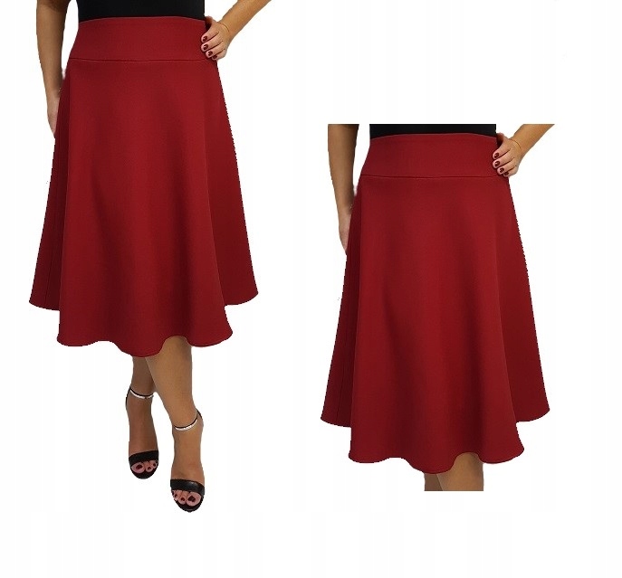 

Nowa Elegancka Spódnica Klosz Rozkloszowana roz 46