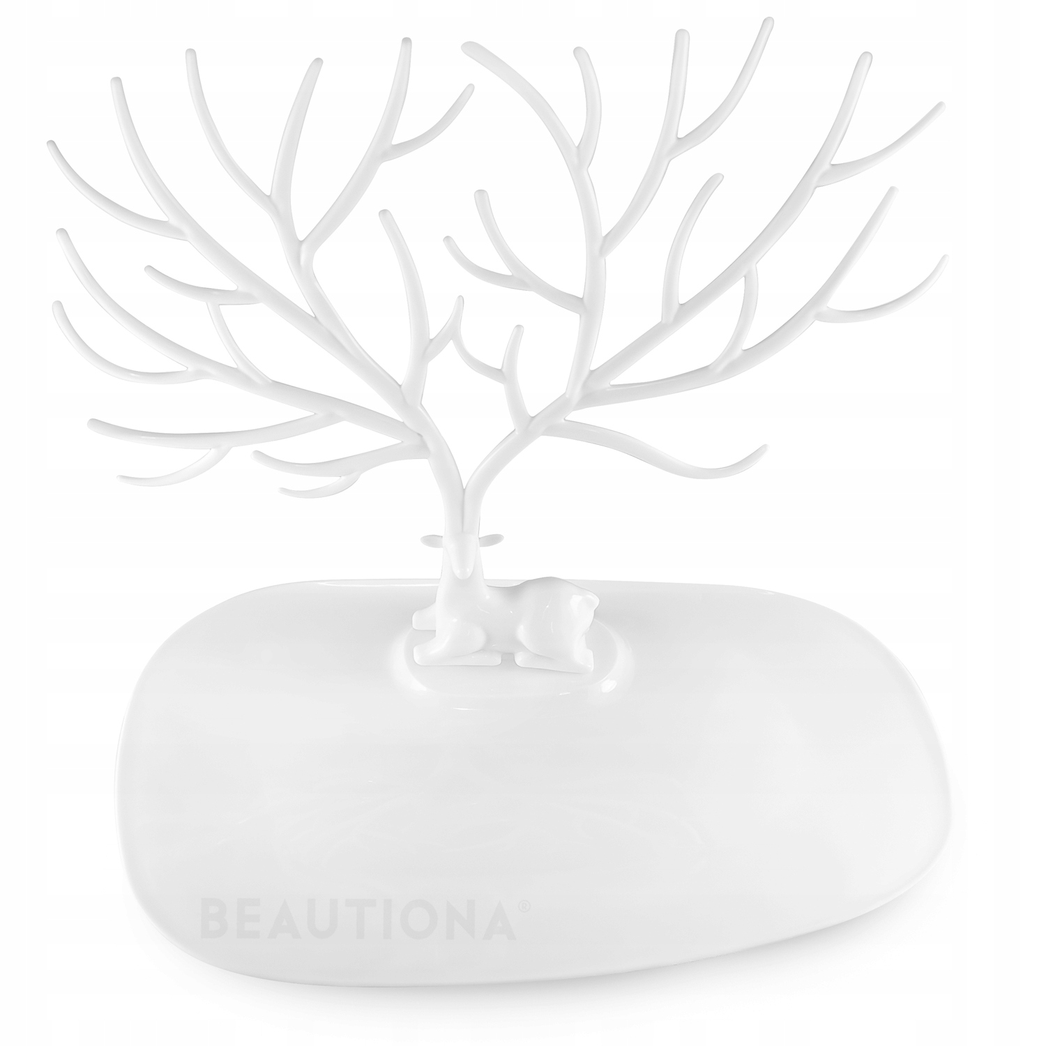 

Organizer Na Biżuterię Stojak Drzewko-jeleń Biały