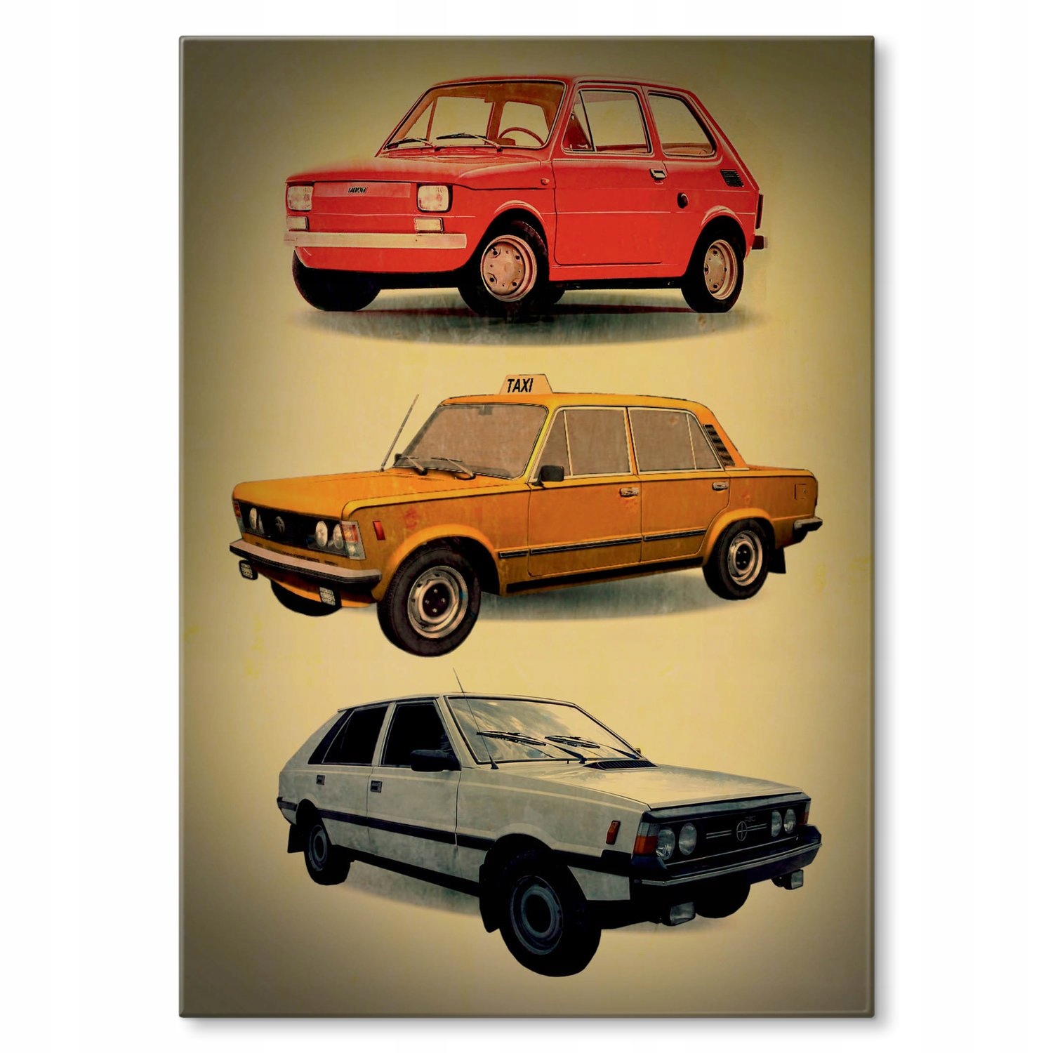 Kovový plakát Auta Prl Dárek 42 x 59 cm