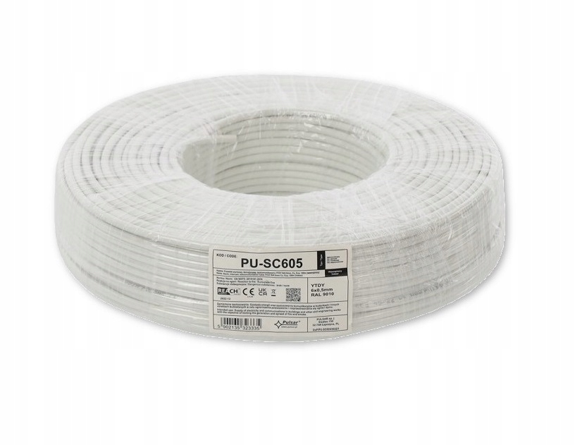 Kabel Instalacyjny Alarmowy Pulsar Ytdy 6x0,5 100m