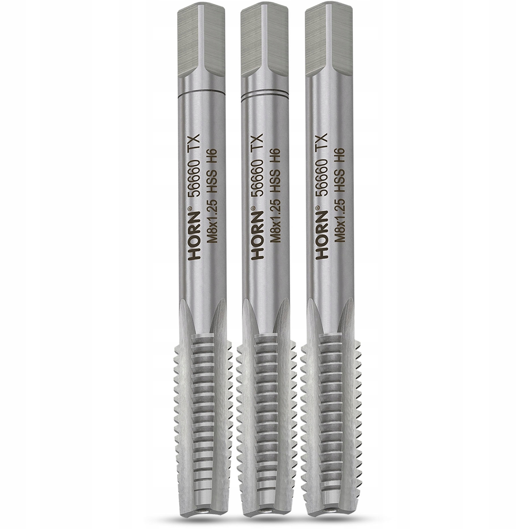 GWINTOWNIK M8 HSS GWINT M8x1.25 mm. KOMPLET 3 SZT Marka Horn