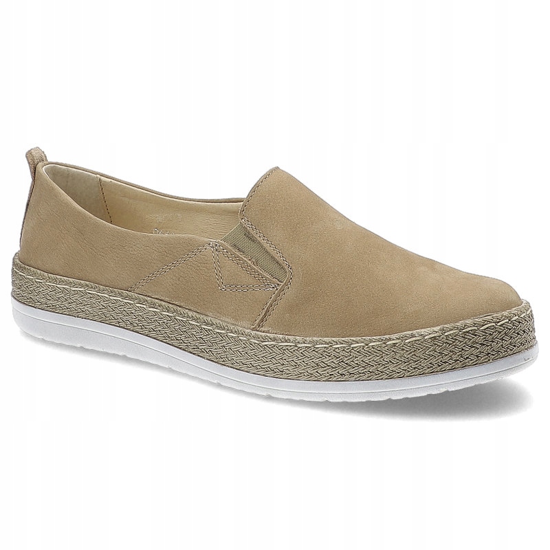 

Beżowe Espadryle Wasak Wygodne Buty Damskie