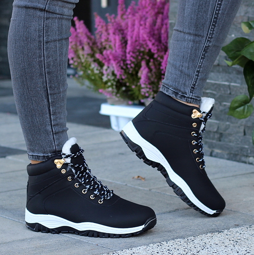 BUTY ZIMOWE DAMSKIE TRAPERY SPORTOWE OCIEPLANE ŚNIEGOWCE P3 Kod producenta D93st