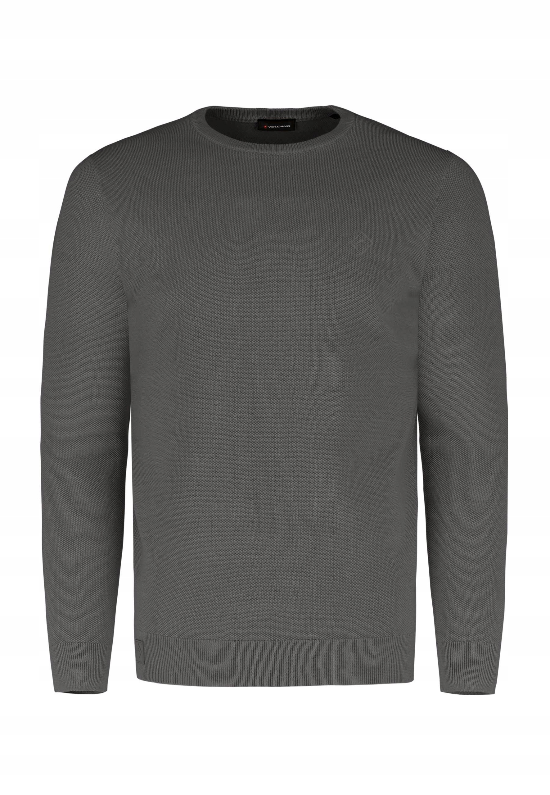 Pánský Bavlněný Svetr Šedý Volcano S-miko XL