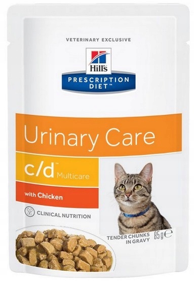 Levně 8X Hill S Pd Prescription Diet Feline CD Multicare Chicken 85g