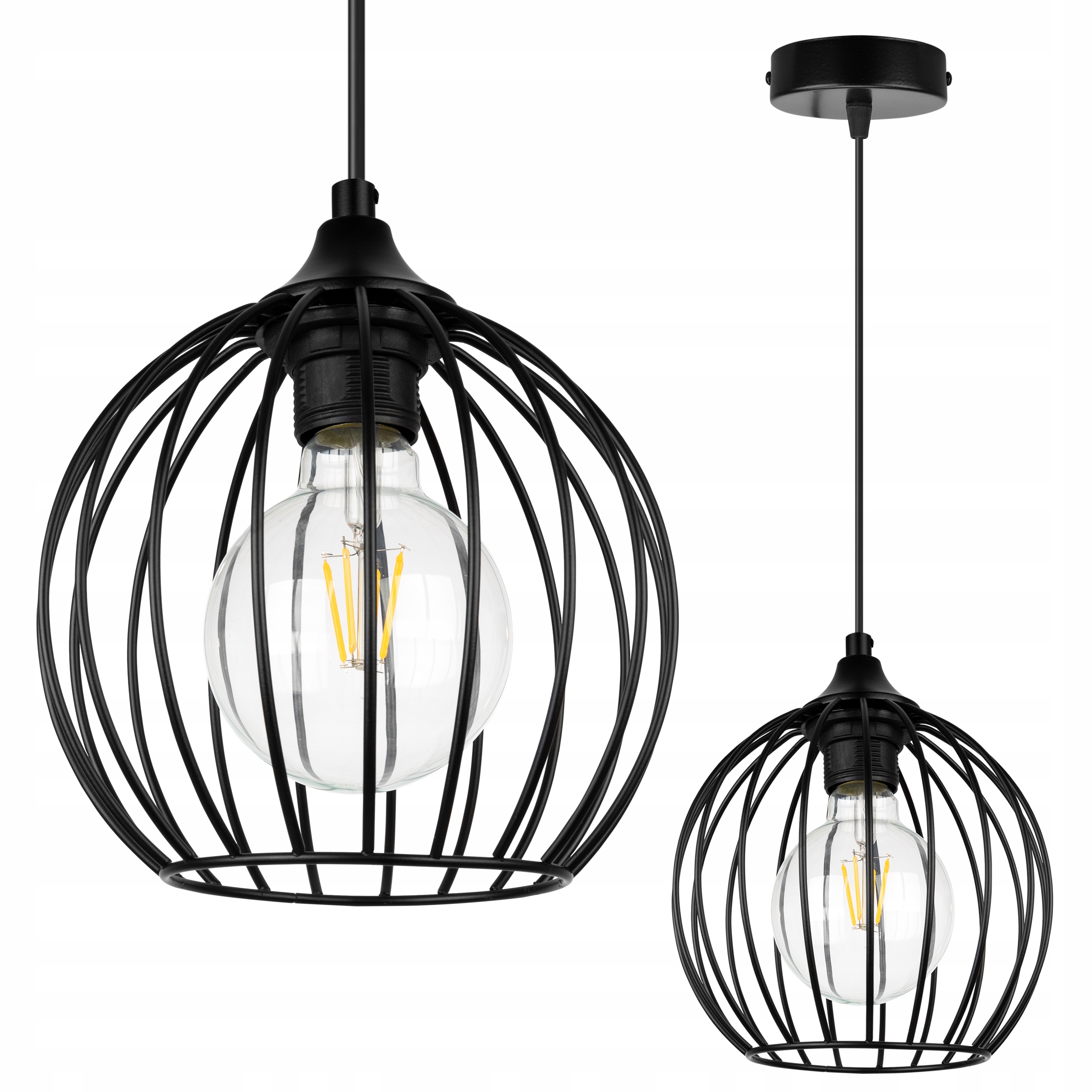 

Nowoczesna Lampa Wisząca Sufitowa Plafon Druciak