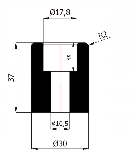 BRAMA ROLKA PROWADZĄCA Z KĄTOWNIKIEM FI35mm RB-35K Marka Kurek