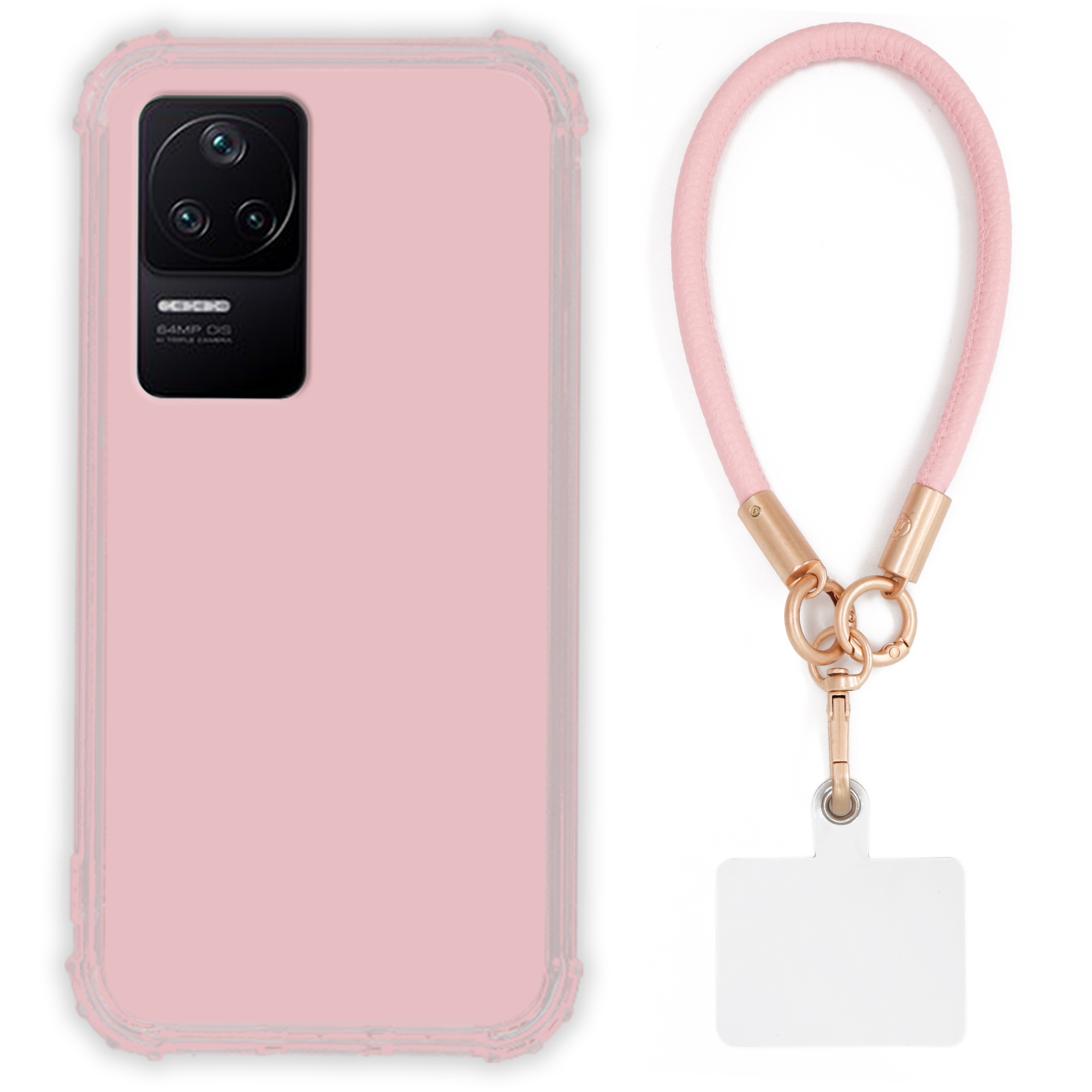 Pouzdro Pro Xiaomi Redmi K50 Case Antishock Pinky Růžové vodítko Sada Odolné