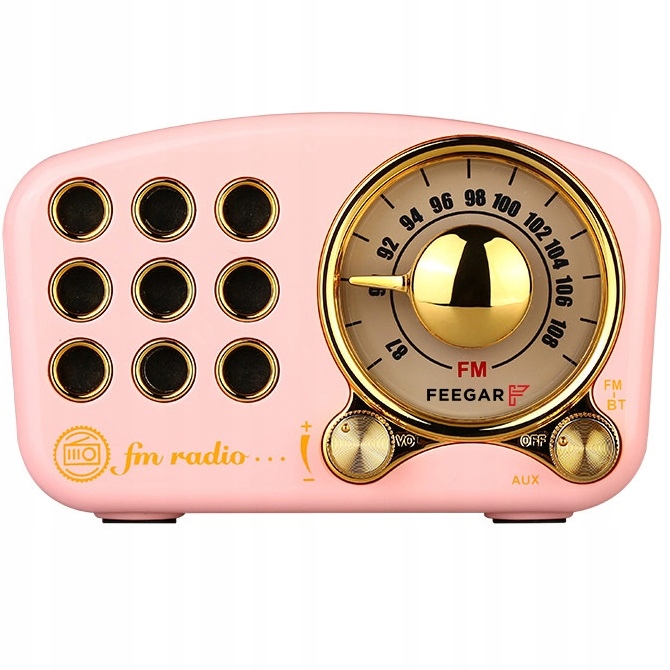 Feegar Retro Mini kuchyňské rádio Bluetooth 4.2 10h