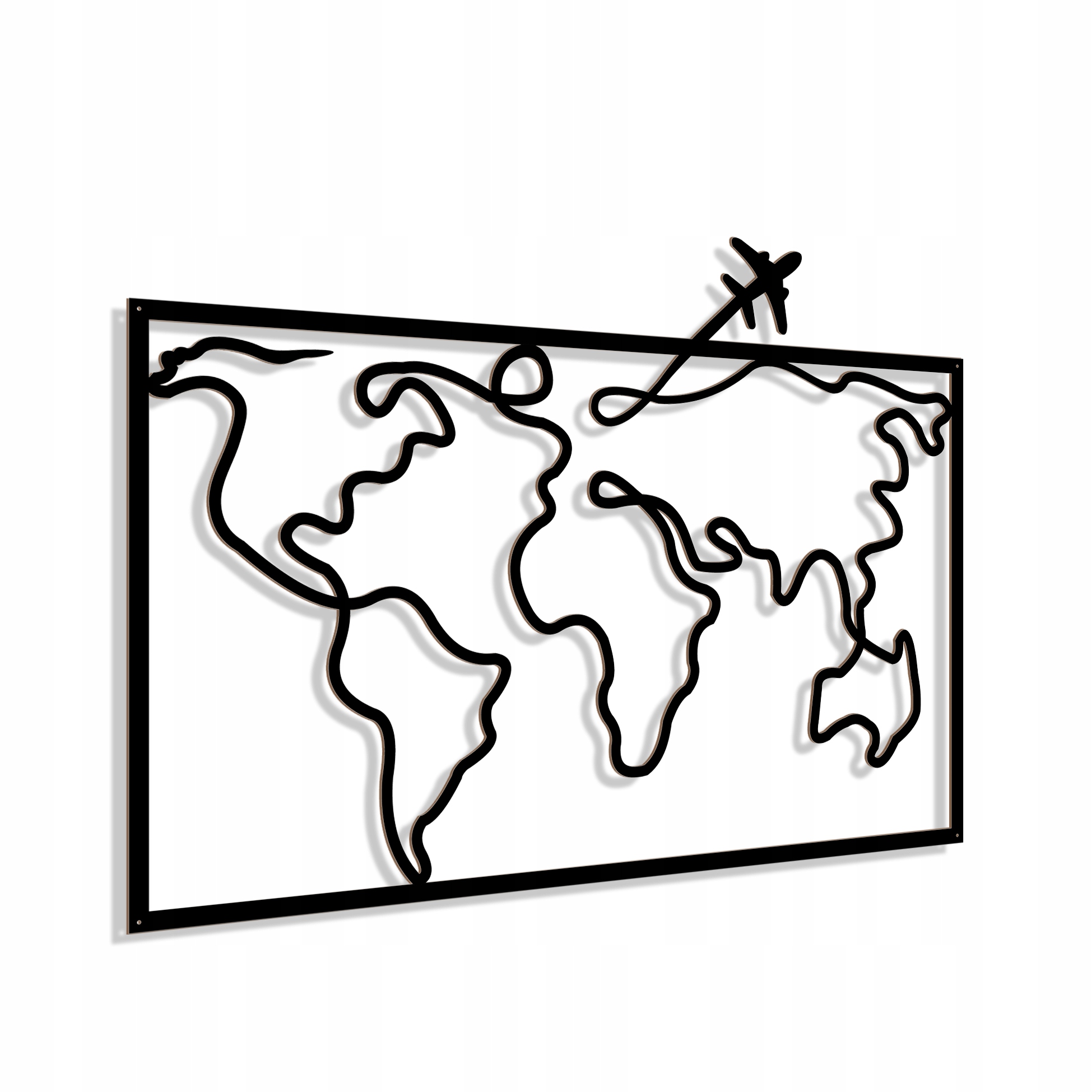 

Obraz ażurowy Dekoracja ścienna Panel mapa 3D