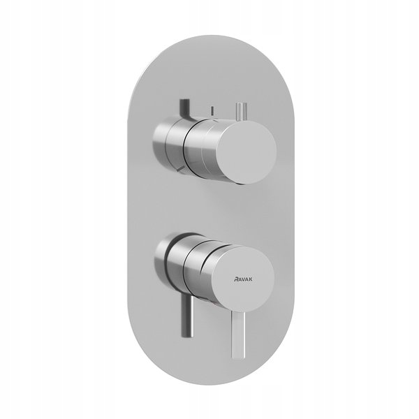 Ravak Espirit 3-cestná podomietková batéria bez krytu, chróm X070203