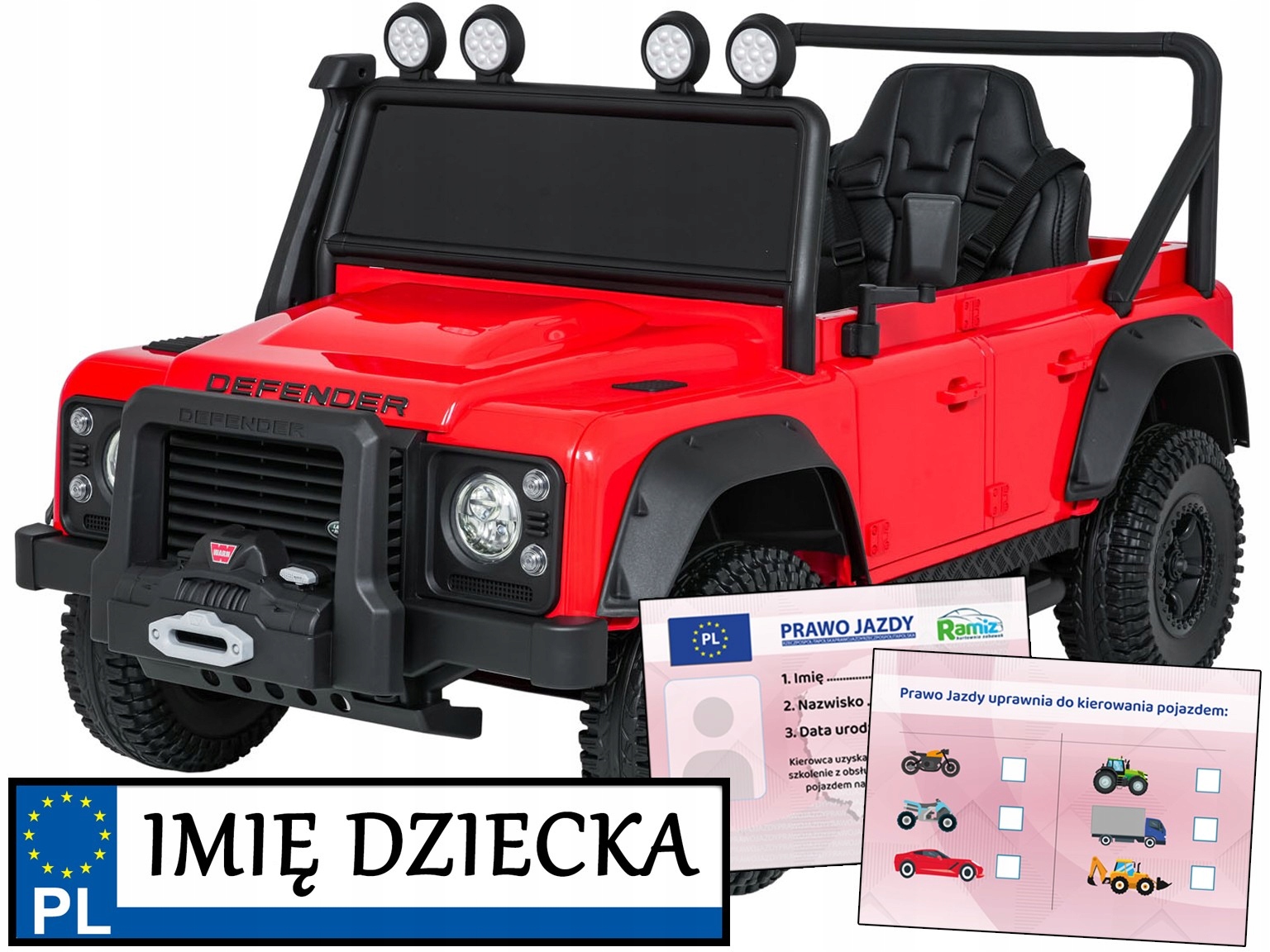 autko na pilota na akumulator Land Rover Defender 110 Svx Concept pilot