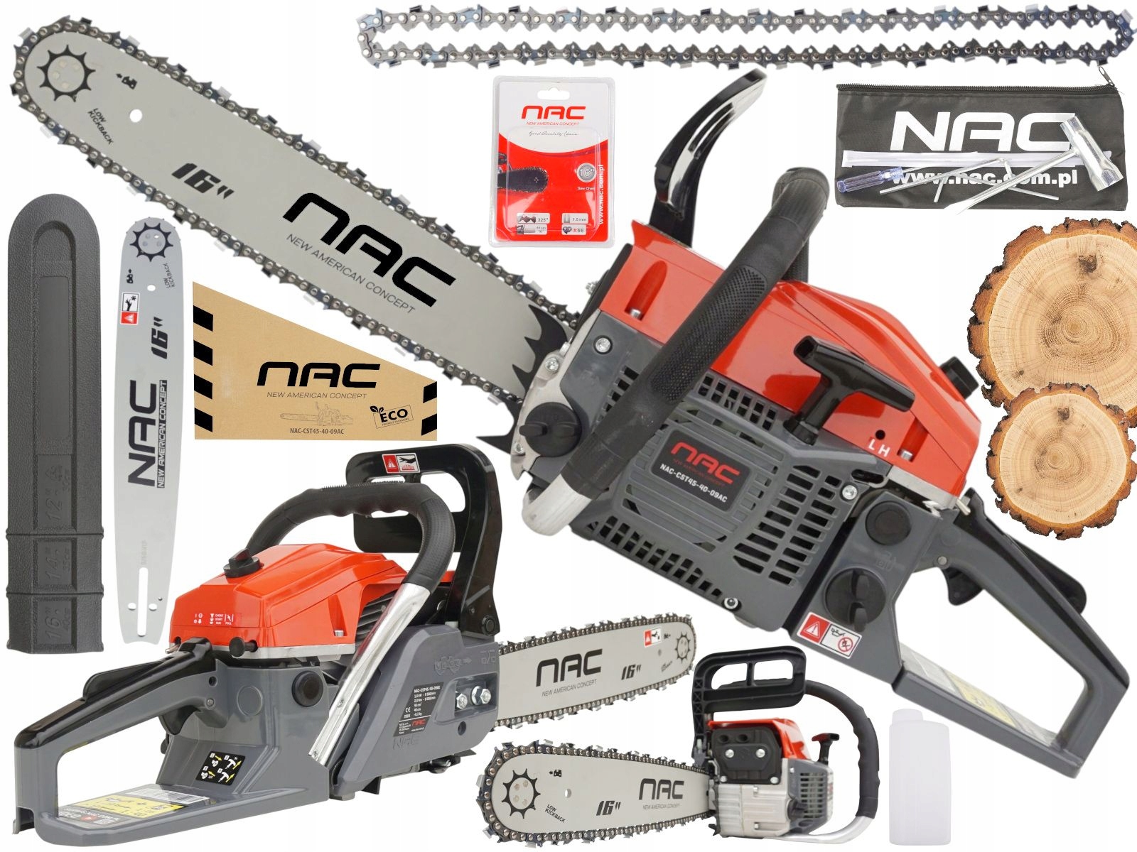 Nac Piła Pilarka Spalinowa Łańcuchowa CST45-40-09AC 40cm Łańcuch