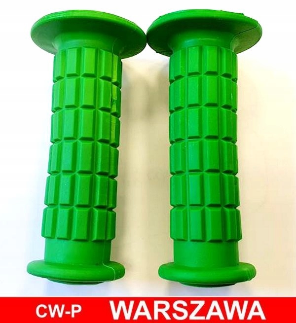 Chwyty kierownicy 105 mm BMX ZIELONE Materiał guma