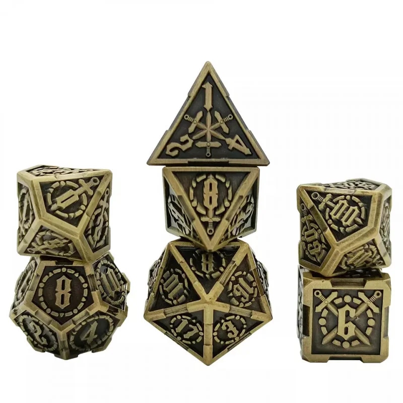 ZAKON PALADYNÓW ZESTAW 7 METALOWYCH KOŚCI RPG Nazwa Zakon paladynów