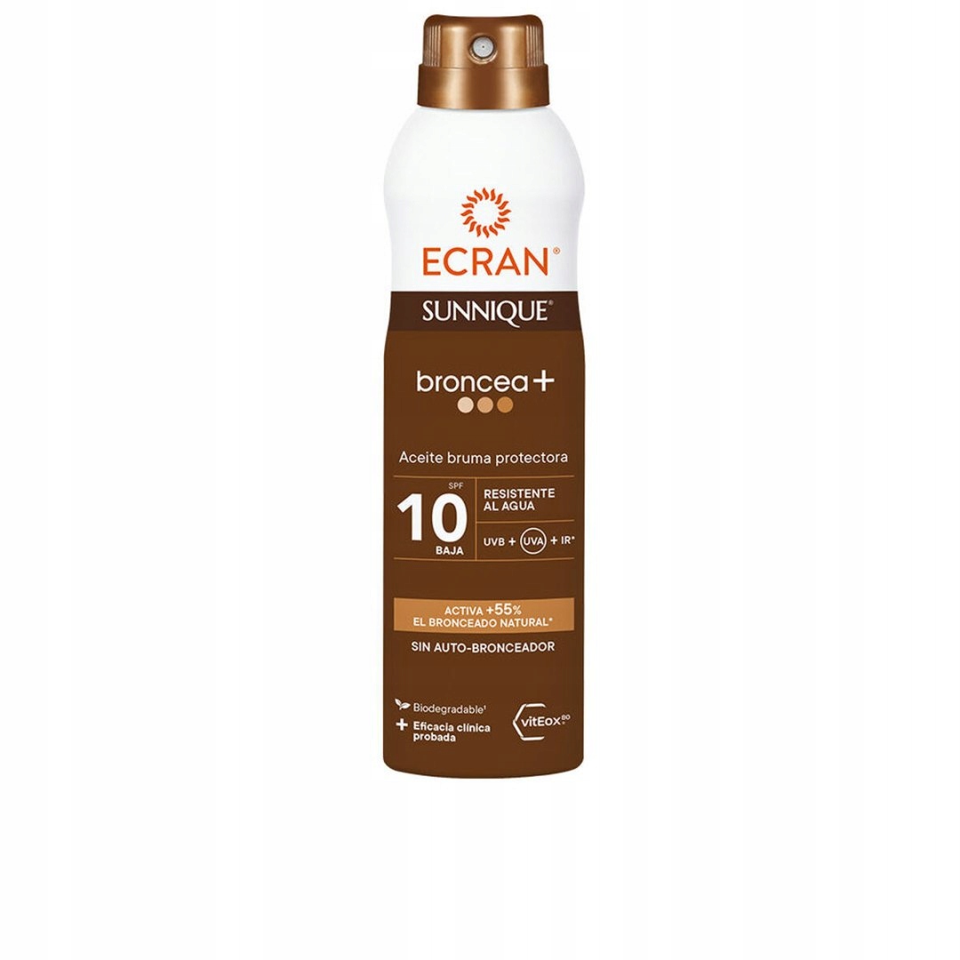 Bronzující olej Ecran Sunnique Broncea+ Spray 250 ml Spf 10