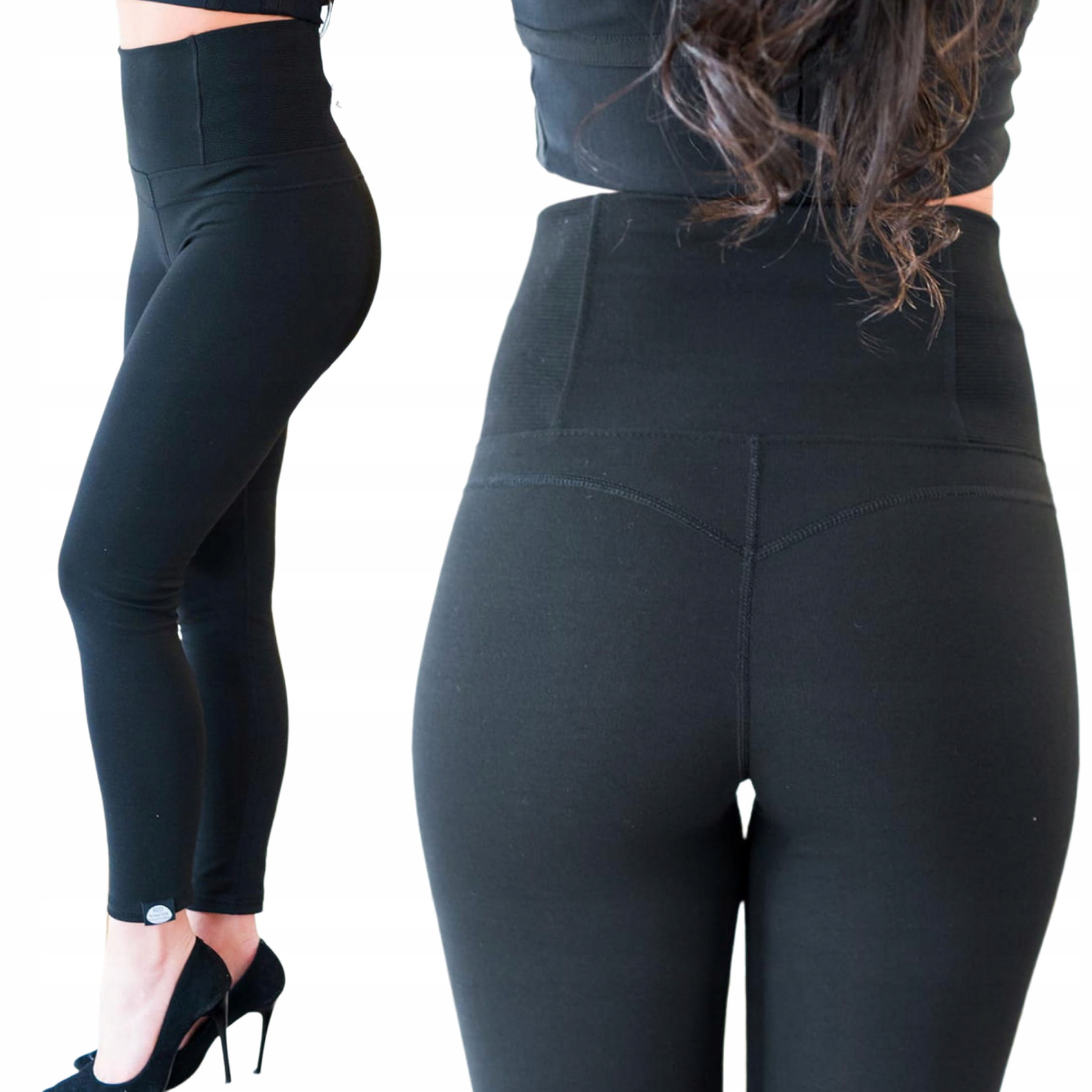 

Modelujące czarne legginsy damskie push up S