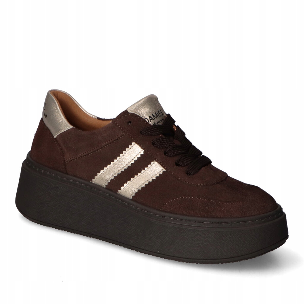 Damiss DS-898 Čokoláda Velur Platinum Sneakers 37