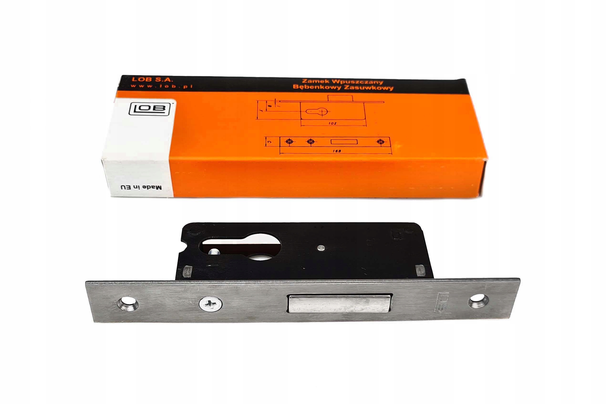 

Zamek Dodatkowy Wąski Lob Z025B Wkład Inox