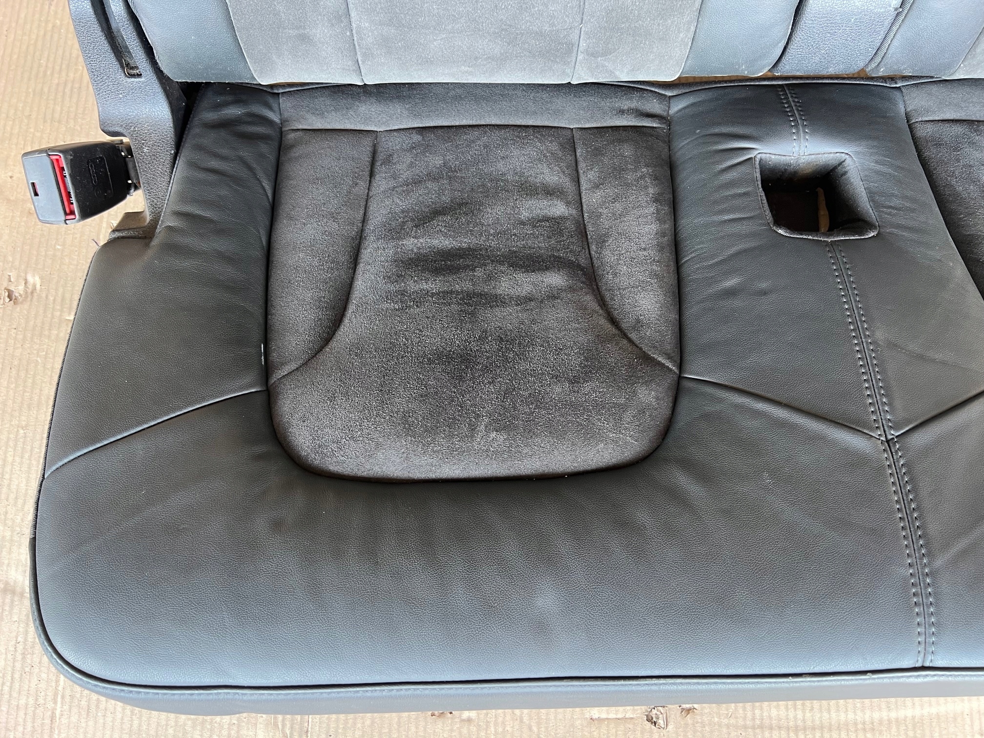 AUDI Q7 4L Sitz III 3 RZAD Halbleder