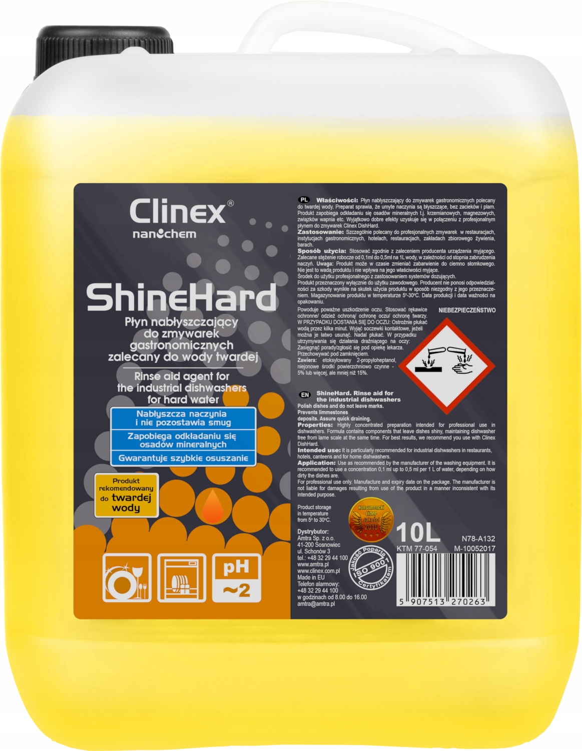 

Clinex ShineHard nabłyszczacz zmywarek 10L