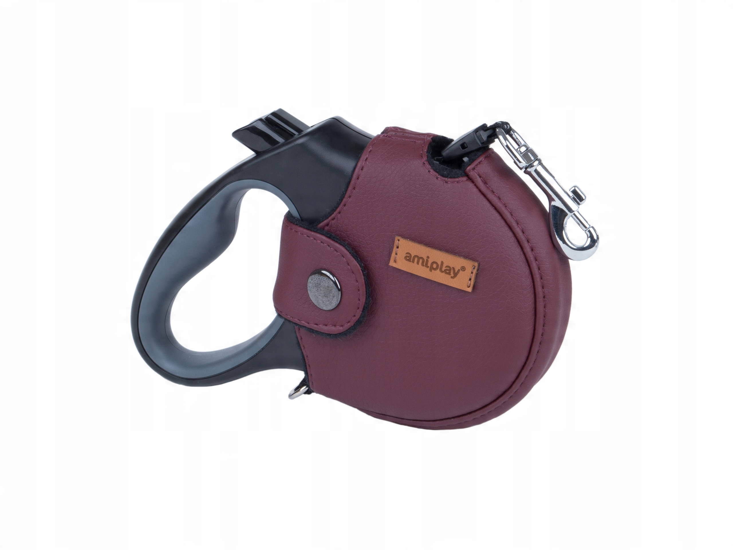 

amiplay Smycz z obudową Lincoln M 15 kg Bordowa