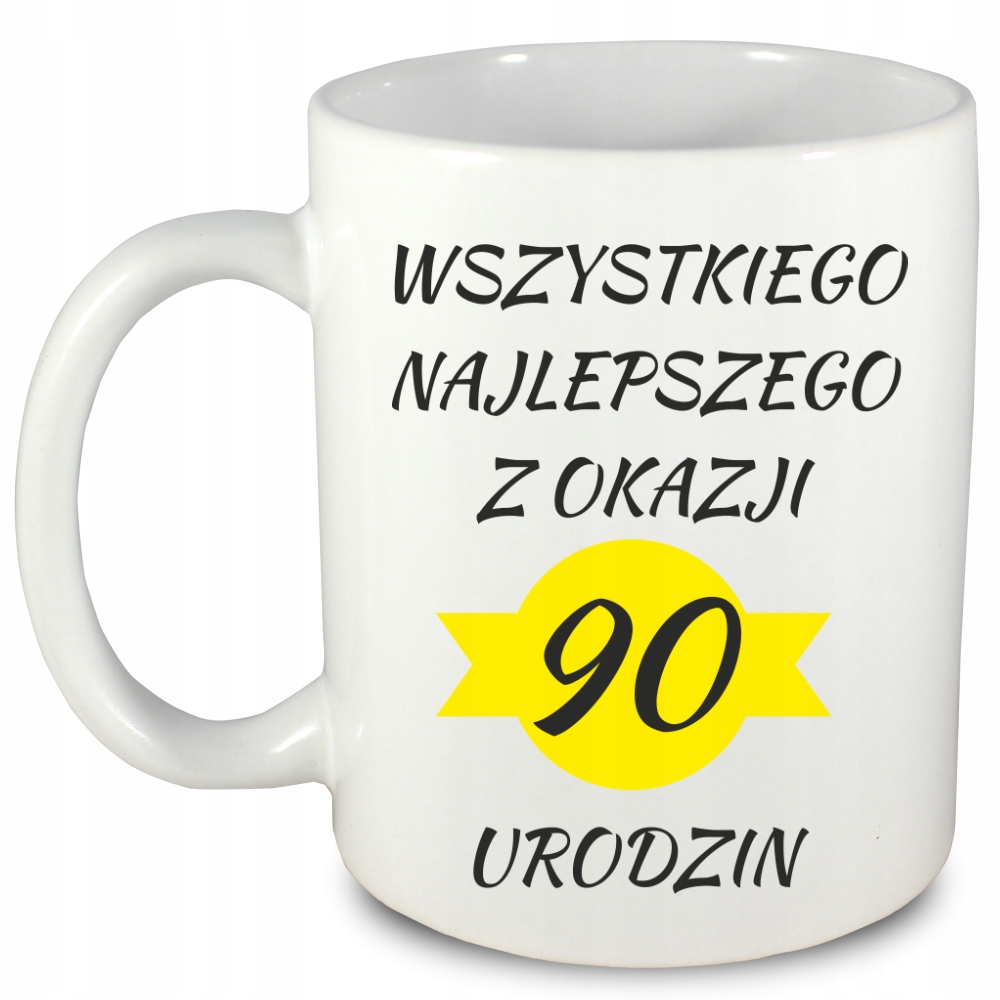 

Kubek na 90 urodziny imię, wersja 1