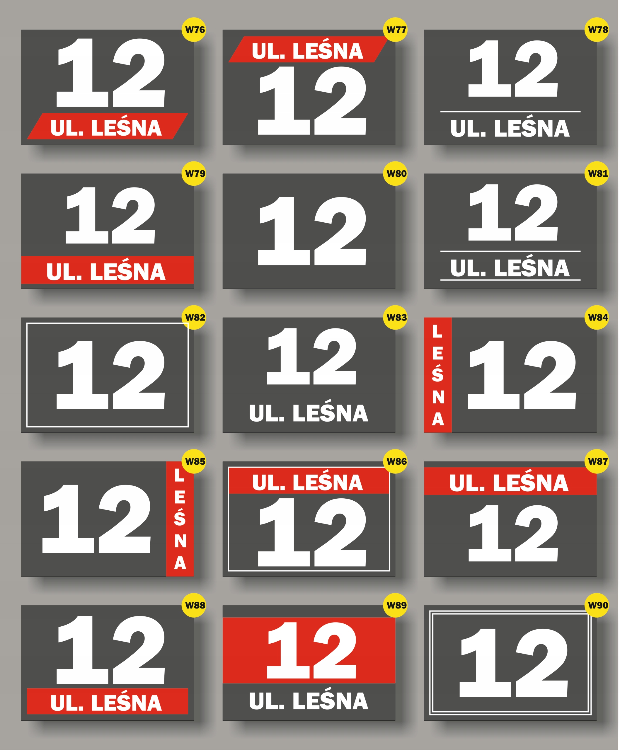 Eleganckie Tabliczki Adresowe, dibond 3 mm - Trwałe i Estetyczne! Grubość 3 mm