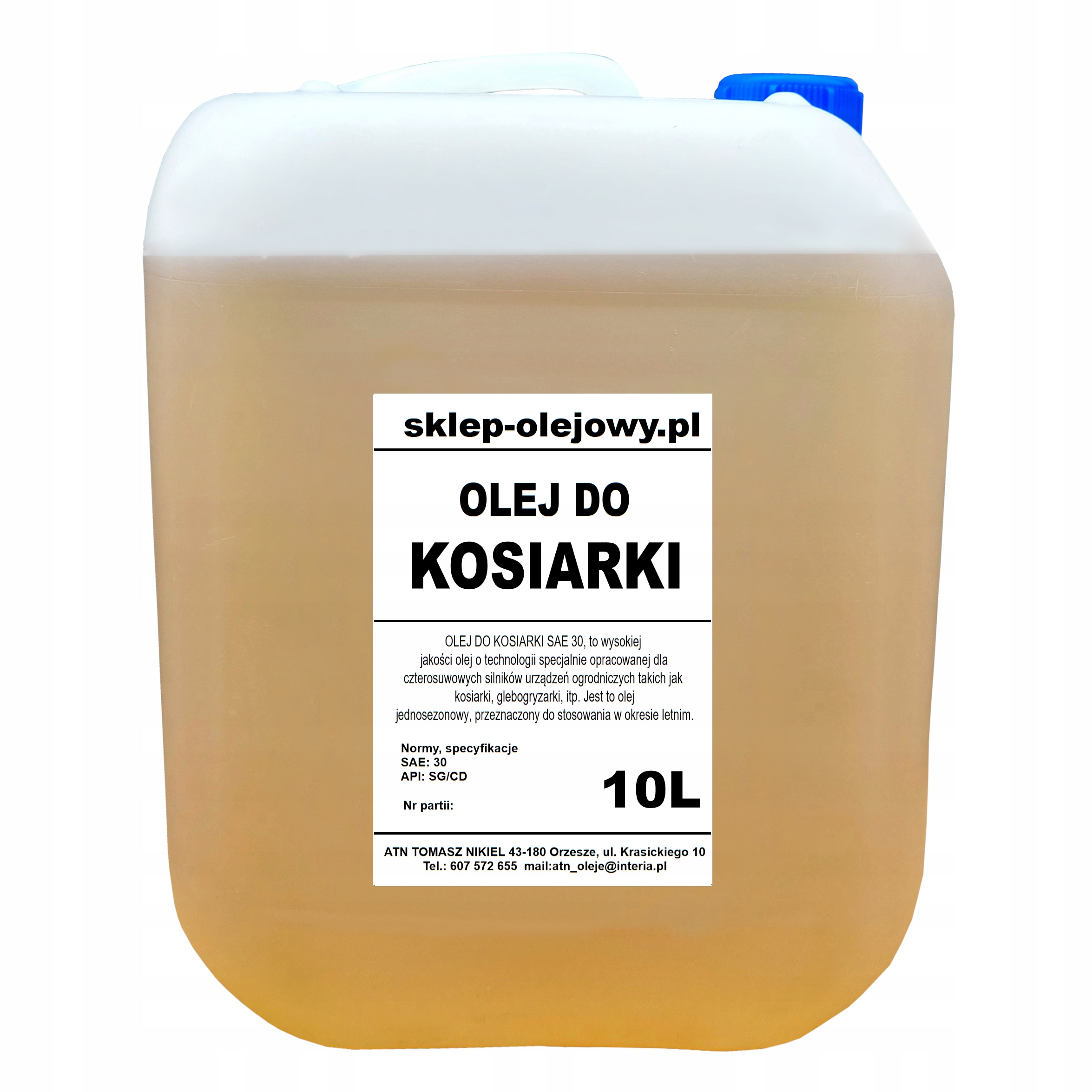 МАСЛО ДЛЯ ГАЗОНОКОСАРОК SAE 30 10 Л
