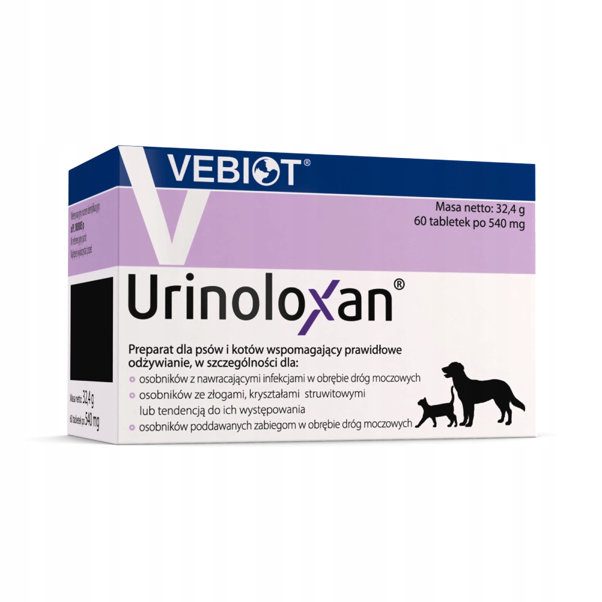 Levně Vebiot Urinoloxan doplněk stravy pro psy 60 tablet