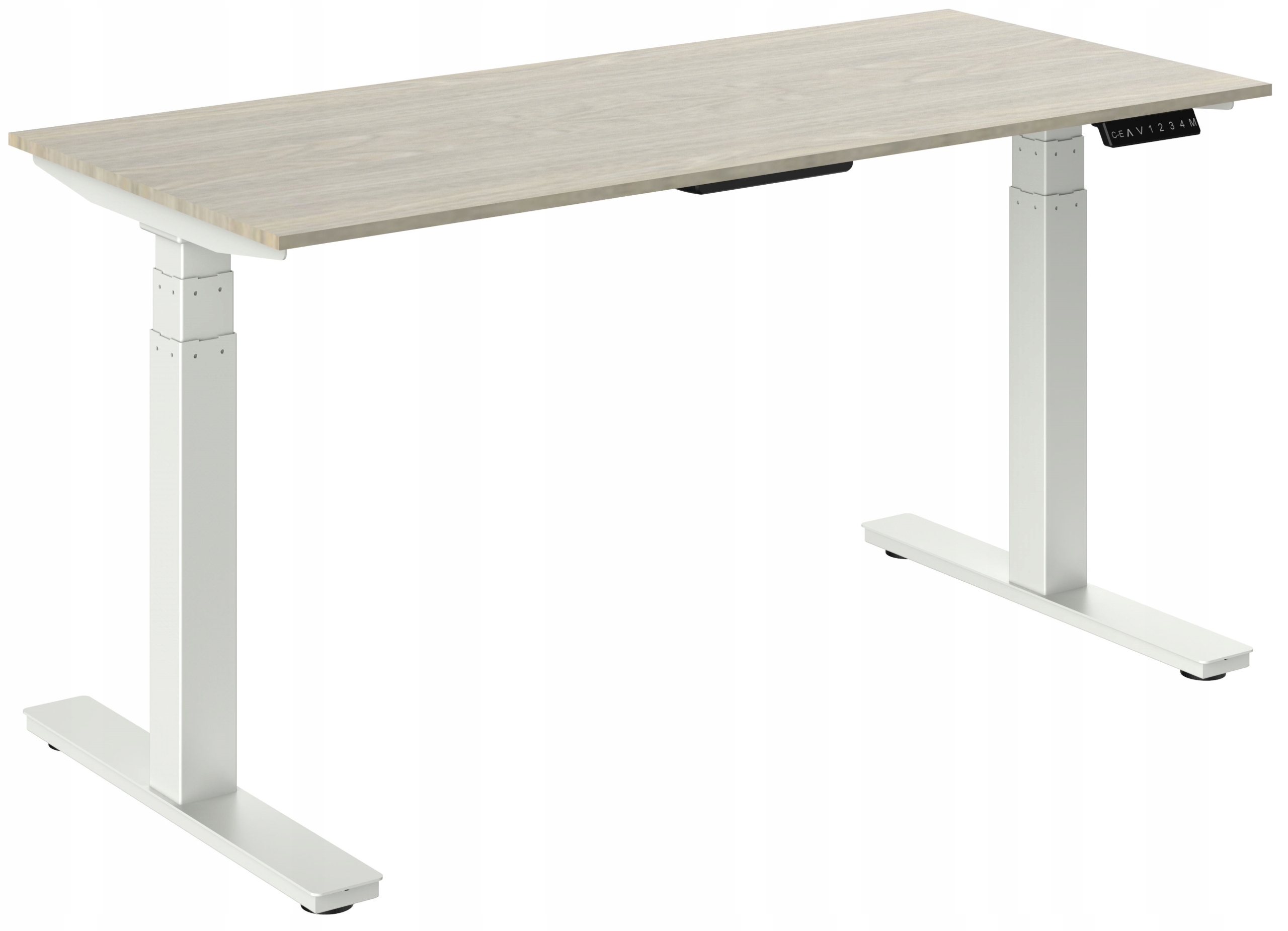 Biurko regulowane elektrycznie 140x80 BIAŁE 120kg