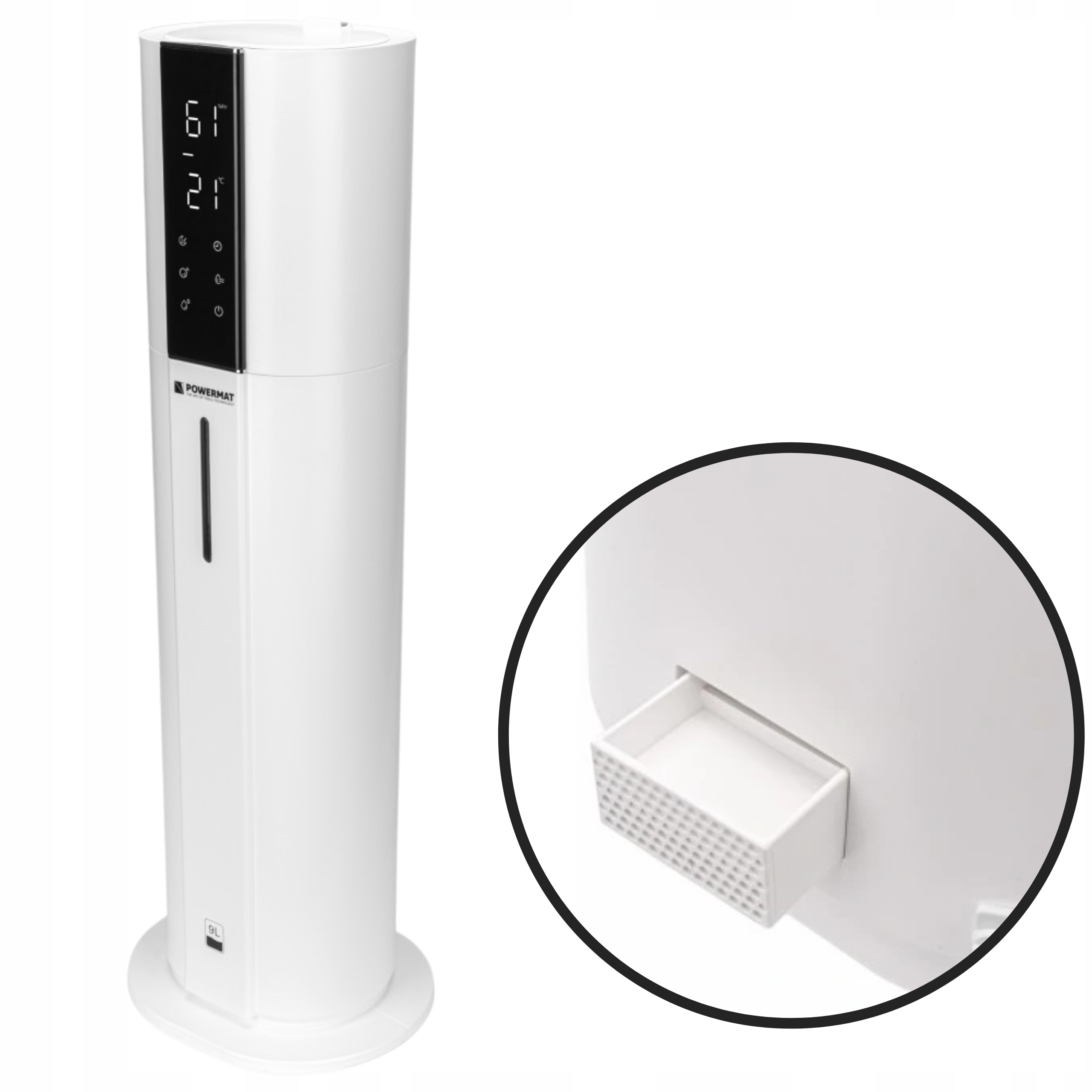 Umidificator de aer difuzor ionizator telecomandă SET Cod producător POWERMAT PM-NPO-9W