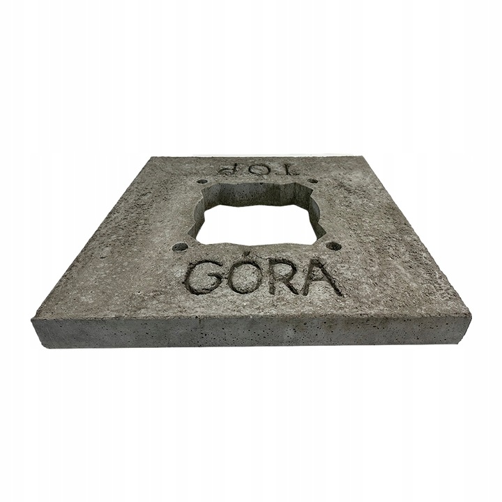 Podpěrná deska 63x63 cm betonová na komín K konzolová cihla klinker