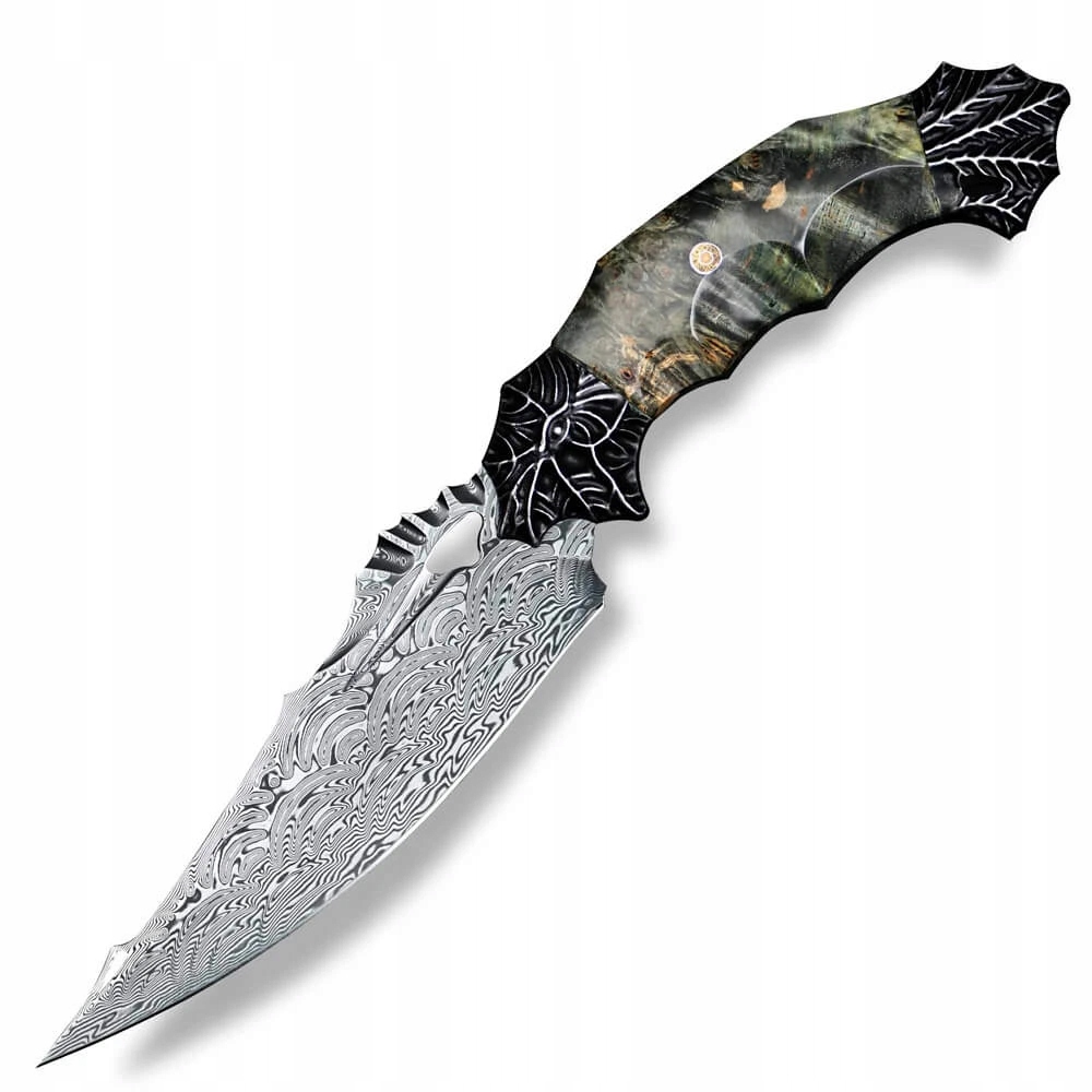 Nóż damasceński myśliwski Dellinger Majishan Full Damascus RWL-34