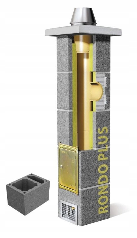 Keramický komín Schiedel Rondo Plus 10 m W fi 250