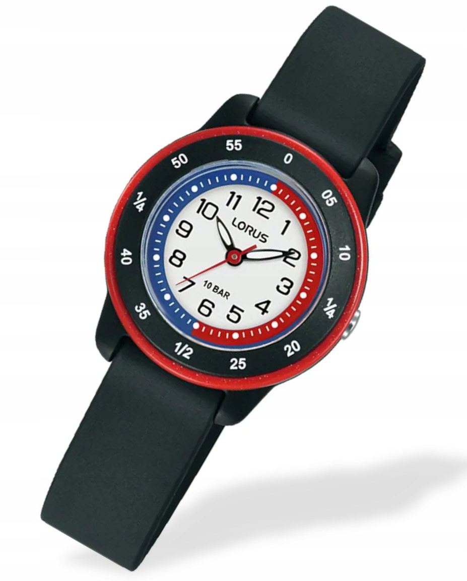 Černé dětské ručičkové hodinky Lorus RRX51JX9 Box Gravírování