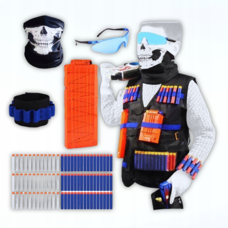 TAKTYCZNA KAMIZELKA + AKCESORIA + STRZAŁKI