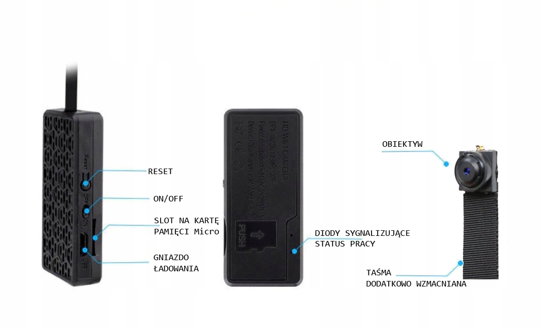 MINI KAMERKA WiFi ANDROID iOS REAGUJĄCA NA RUCH Kod producenta 4_e_s_t
