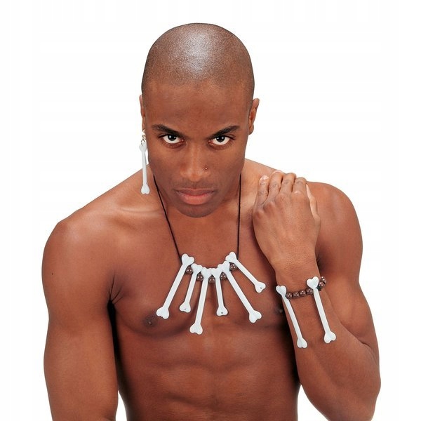 ZESTAW BIŻUTERIA JASKINIOWCA KOŚCI FLINSTON SZAMAN