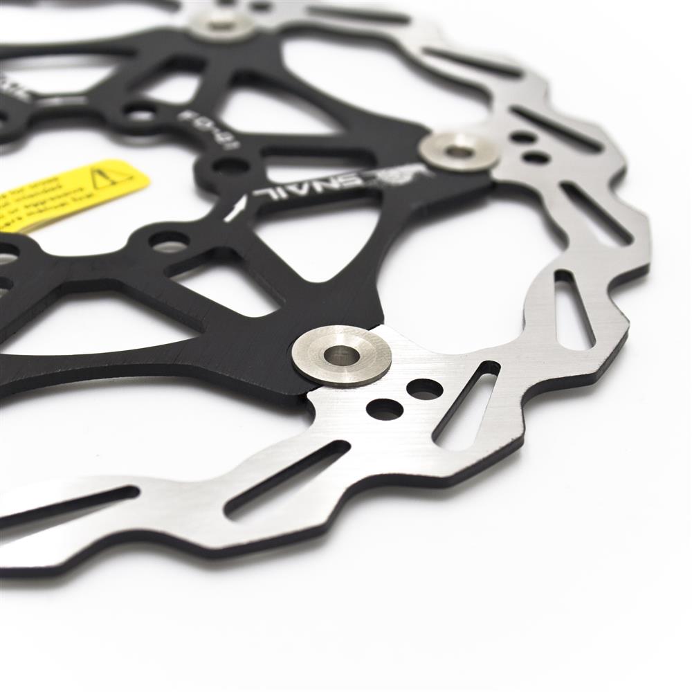 Tarcza hamulcowa Snail 180 mm, pływająca, IS (6 śrub), czarna Model Tarcza hamulcowa Snail 180 mm, pływająca IS 6 śrub