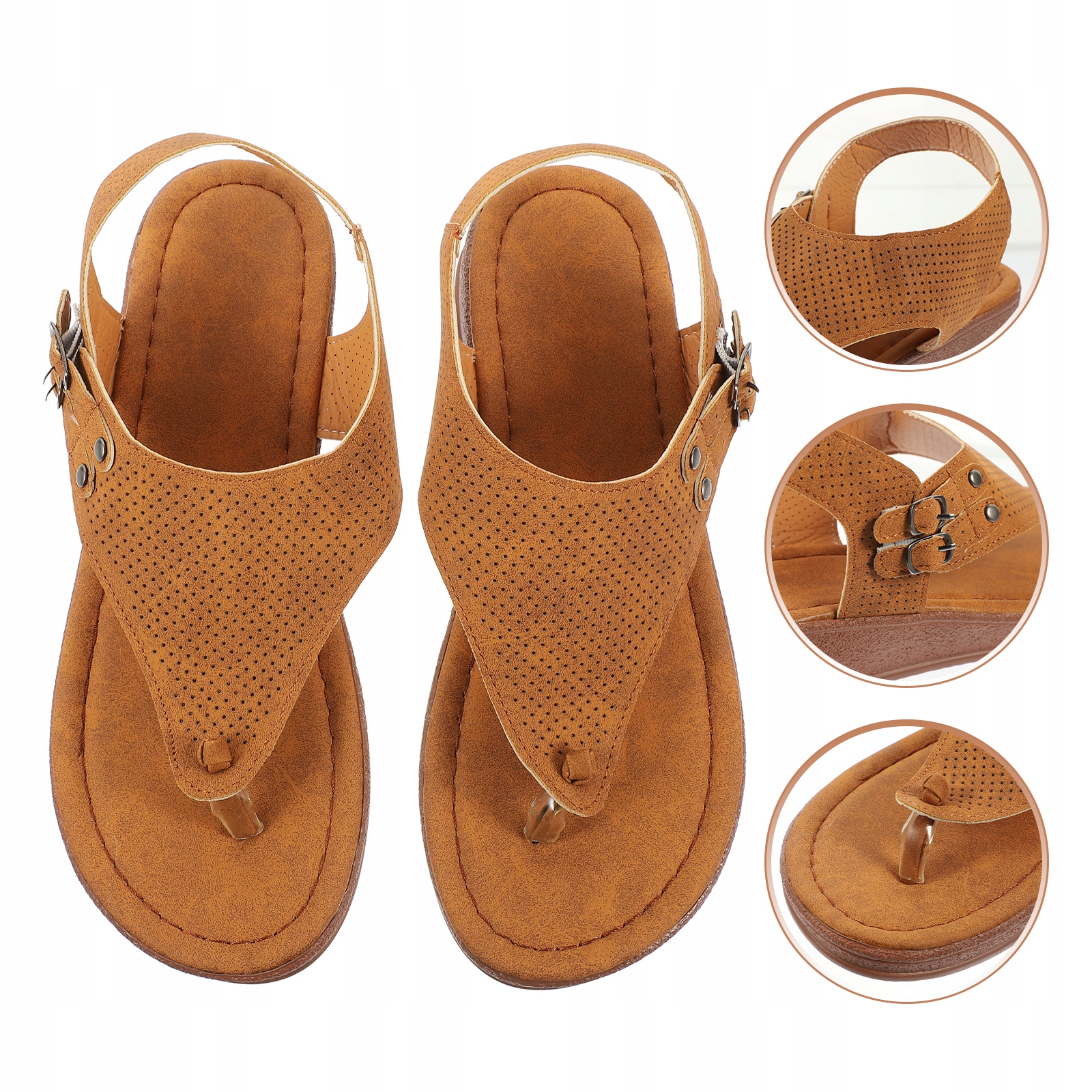 WYGODNE SANDAŁY DAMSKA SUKIENKA NA OBCASIE Funkcja Smart tak