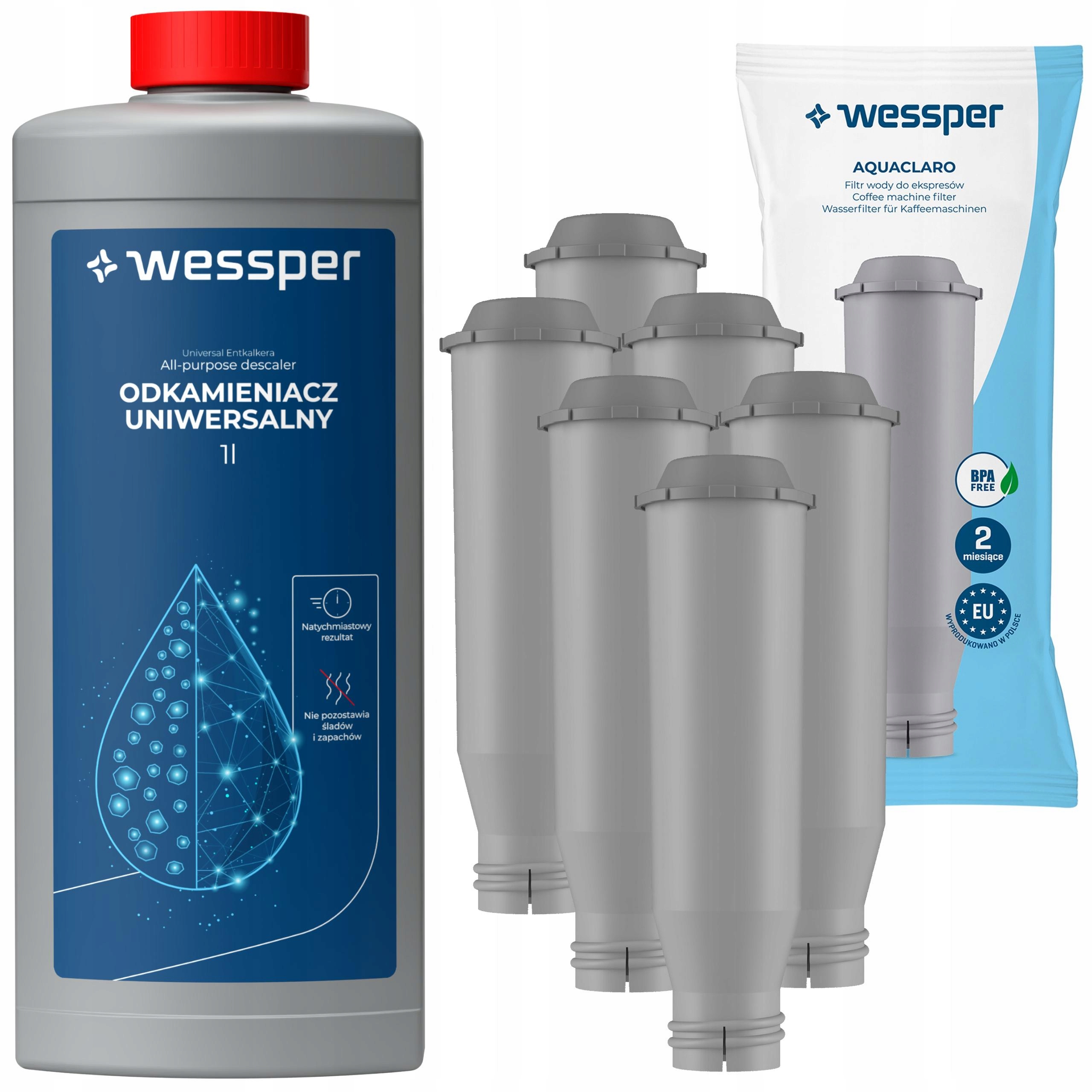 6x Filtr Wessper pro kávovar Nivona náhradní NIRF700 Odvápňovač 1L