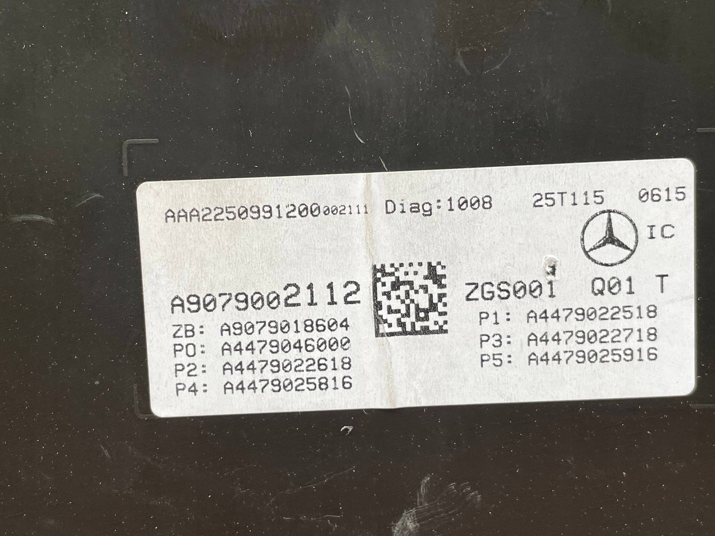 A9079002112 dials dials Mercedes-Benz Sprinter W907 W910 2025 !J