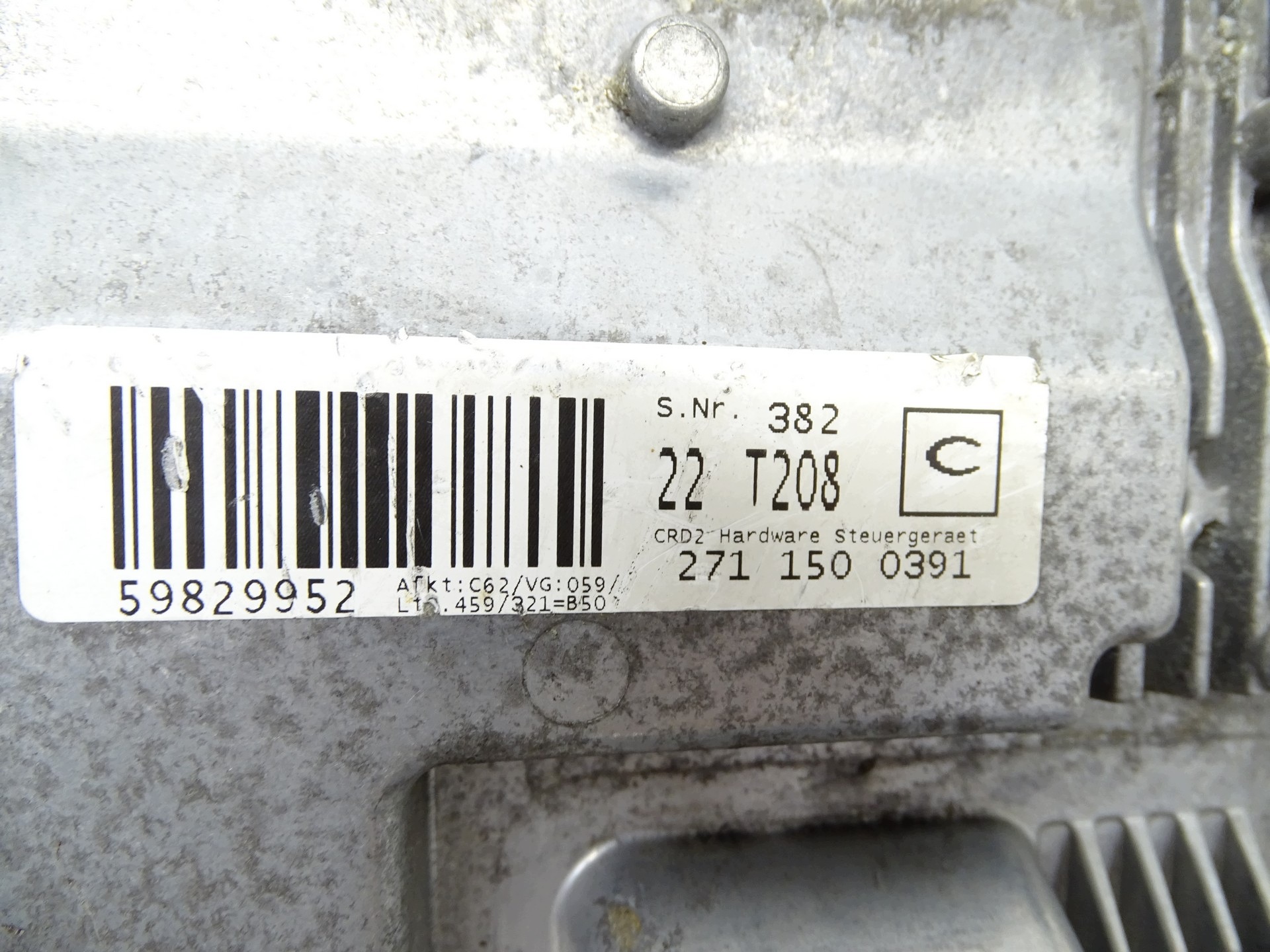 control unit MERCEDES W204 a2711500391 STAN NIEZNANY