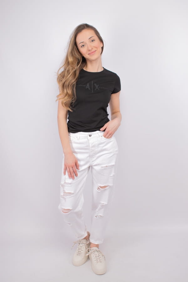 Dámské džíny Armani Exchange 3DYJ51 Y1HRZ bílé Pants: 26