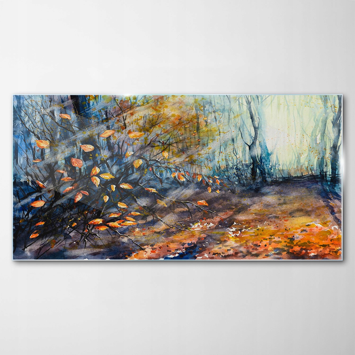 

Hartowany Obraz Szklany Natura Akwarele Las 100x50