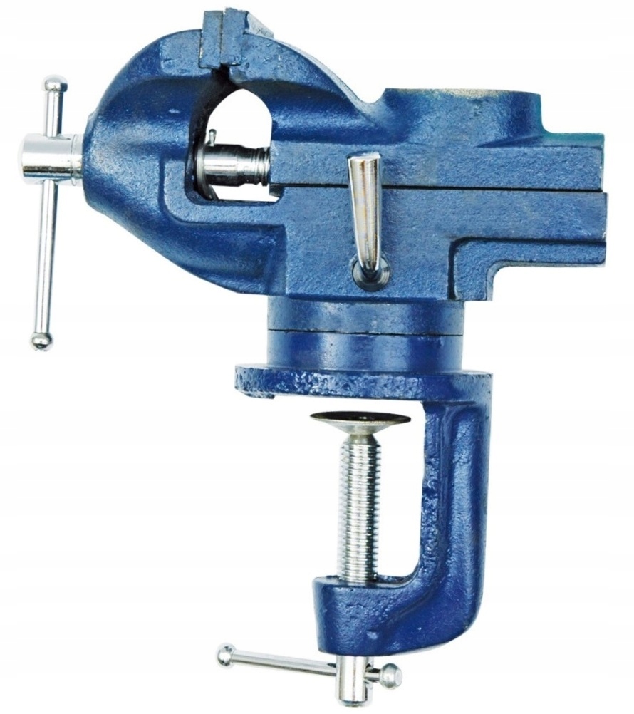 

Imadło Obrotowe Stołowe Żeliwne Szczęki 65 mm