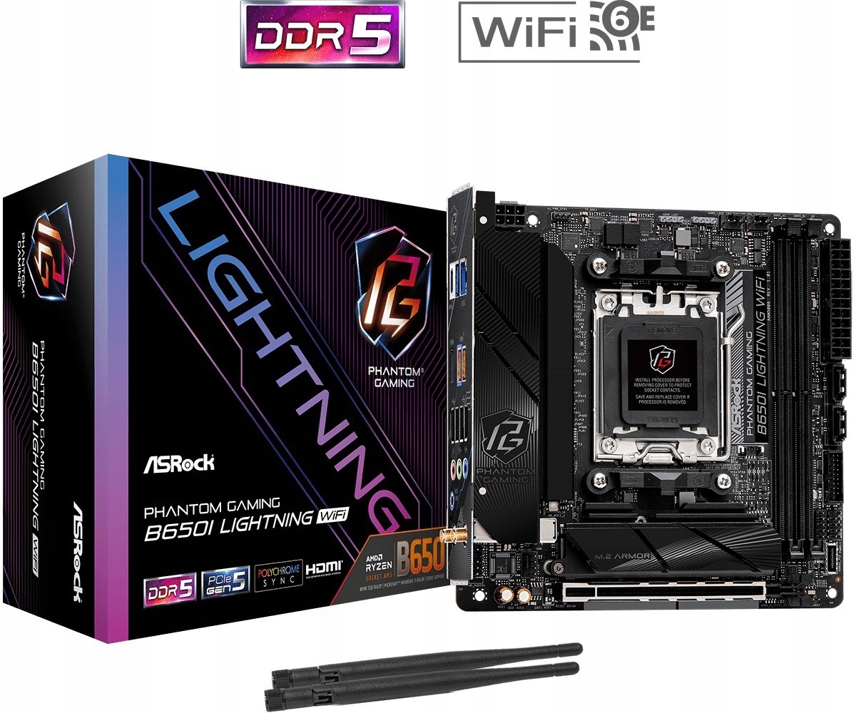 Płyta główna Asrock B650I Lightning Wifi Obsługiwane procesory AMD